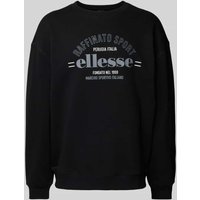 Ellesse Sweatshirt mit Label-Print Modell 'SADALI' in Black, Größe M von Ellesse