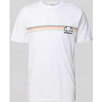 Ellesse T-Shirt mit Label-Print in Weiss, Größe M von Ellesse