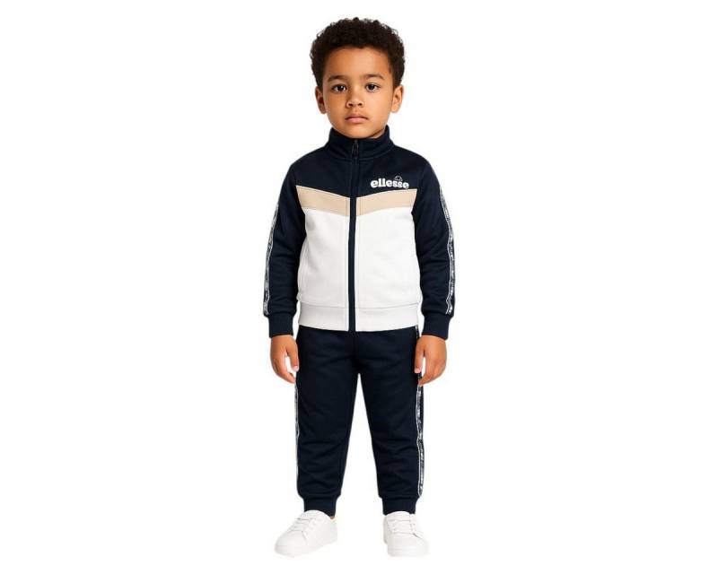 Ellesse Trainingsanzug Ellesse Trainingsanzug Kinder Sportanzug Jacke + Hose Navy (Set 2 Teile, Kinder Sportjacke + Sporthose), Ellesse Kinderbekleidung von Ellesse