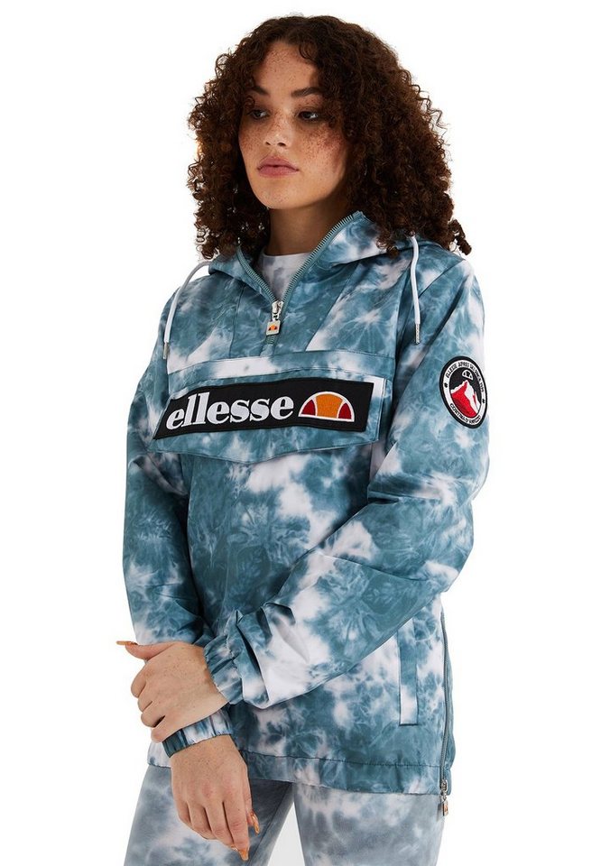 Ellesse Windbreaker Ellesse Damen Jacke MONTEZ OH JACKET Tie Dye Grün Weiß von Ellesse