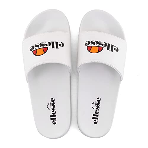 Ellesse Badelatschen Herren Damen Badeschlappen Badesandalen Badeschuhe Duschschuhe (Filippo 02white, 37) von Ellesse