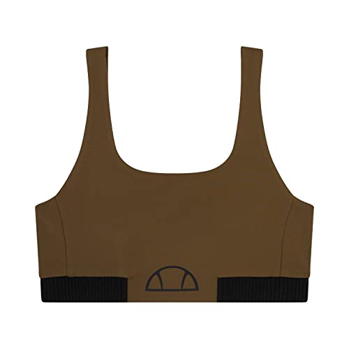 ellesse Damen Bustier Joey Bra, Farbe:Khaki, Größe:10 (S) von Ellesse