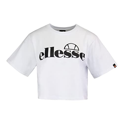 ellesse Damen Silo Cropped Verkürztes T-Shirt, weiß, 40 von Ellesse