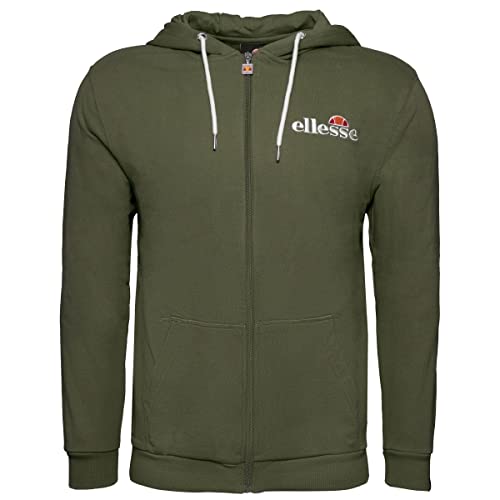 ellesse Herren Briero Zip Hoody Oberteil mit Kapuze, Khaki, XS von Ellesse