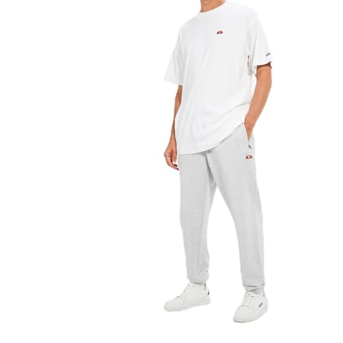 ellesse Herren Quaracchi Jogginghose Sweatpants, Weiß meliert, M von Ellesse