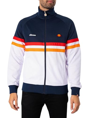 ellesse Herren Rimini Top Track/Zip Jacke, Marineblau/weiß, L von Ellesse