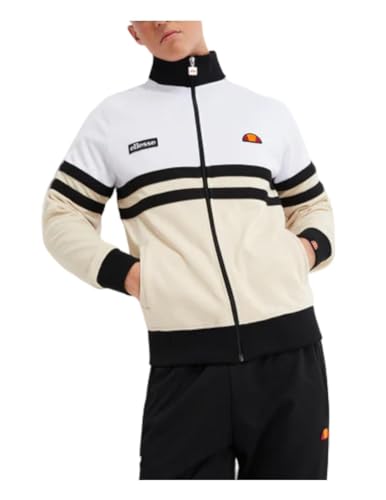 ellesse Herren Rimini Top Track/Zip Jacke, Weiß/Off-White, L von Ellesse