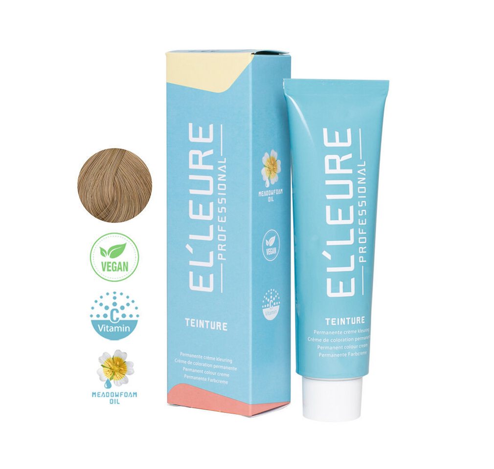 Elleure Haarfarbe Elleure Teinture 8.0 Intensiv Hellblond 100ml von Elleure