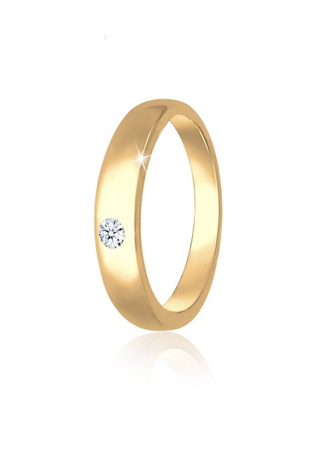 Elli DIAMONDS Bead Kinder Taufring Diamant (0.005 ct) 585 Gelbgold von Elli DIAMONDS