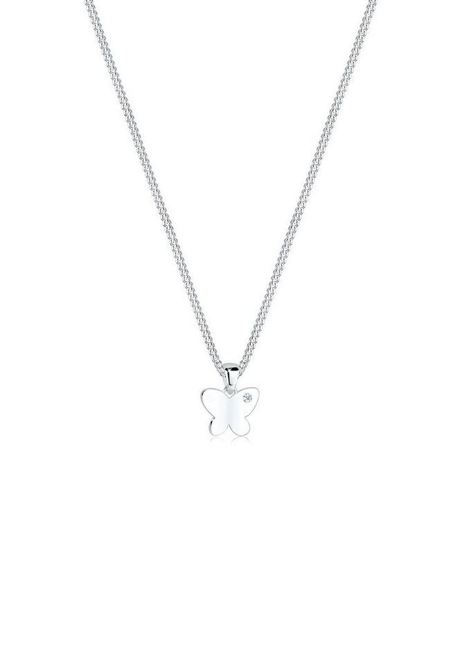 Elli DIAMONDS Collierkettchen Schmetterling Diamant (0.015 ct) 925 Sterling Silber von Elli DIAMONDS