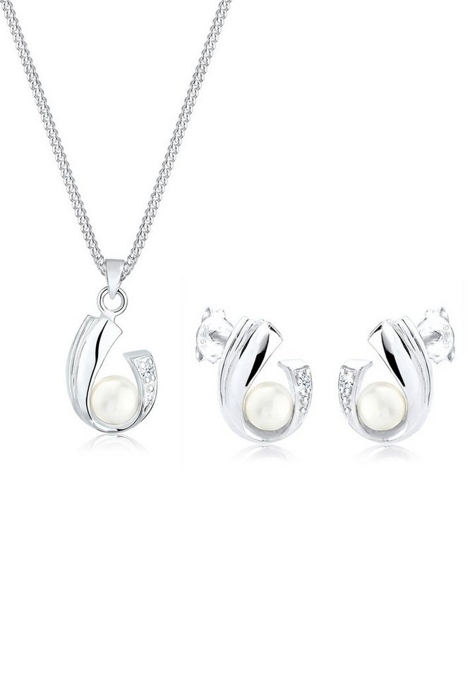 Elli DIAMONDS Schmuckset Diamant Brillantschliff (0.04 ct) 925 Sterling Silber Elli DIAMONDS Schmuckset Diamant Brillantschliff (0.04 ct) 925 Sterling Silber von Elli DIAMONDS