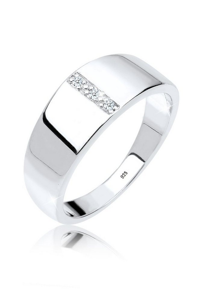 Elli DIAMONDS Verlobungsring Diamant Weiß Brillantschliff (0.015 ct) 925 Sterling Silber von Elli DIAMONDS