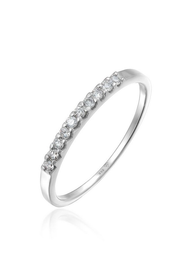 Elli DIAMONDS Verlobungsring Memoire Verlobung Diamant (0.15 ct) 585 Weißgold von Elli DIAMONDS