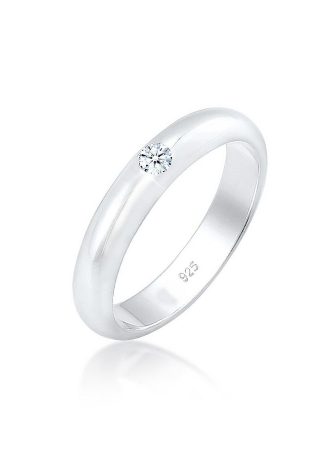 Elli DIAMONDS Verlobungsring Solitär Verlobung Diamant (0.06 ct) 925 Sterling Silber von Elli DIAMONDS