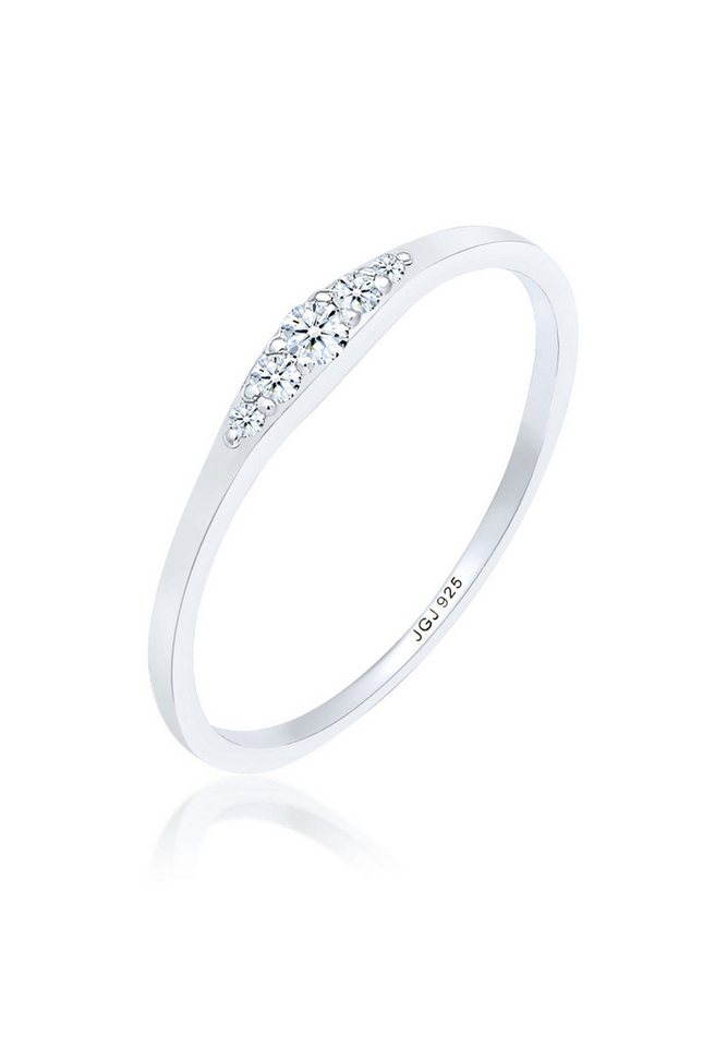 Elli DIAMONDS Verlobungsring Verlobungsring Diamant (0.09 ct) 925 Silber von Elli DIAMONDS