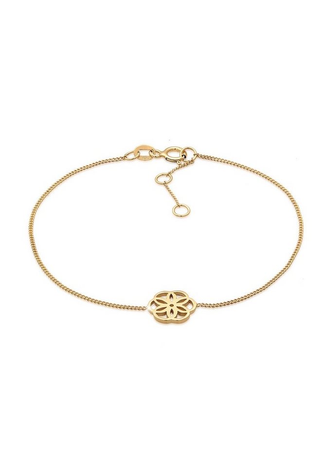 Elli Premium Armband Blume des Lebens Lebensblume 585er Gelbgold, Ornament von Elli Premium