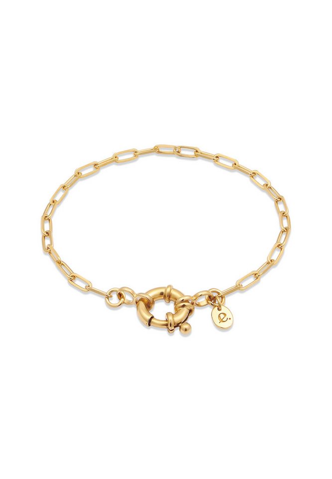 Elli Premium Armband Gliederkette Federring Modern 925 Sterling Silber (kein Set, 1-tlg) von Elli Premium