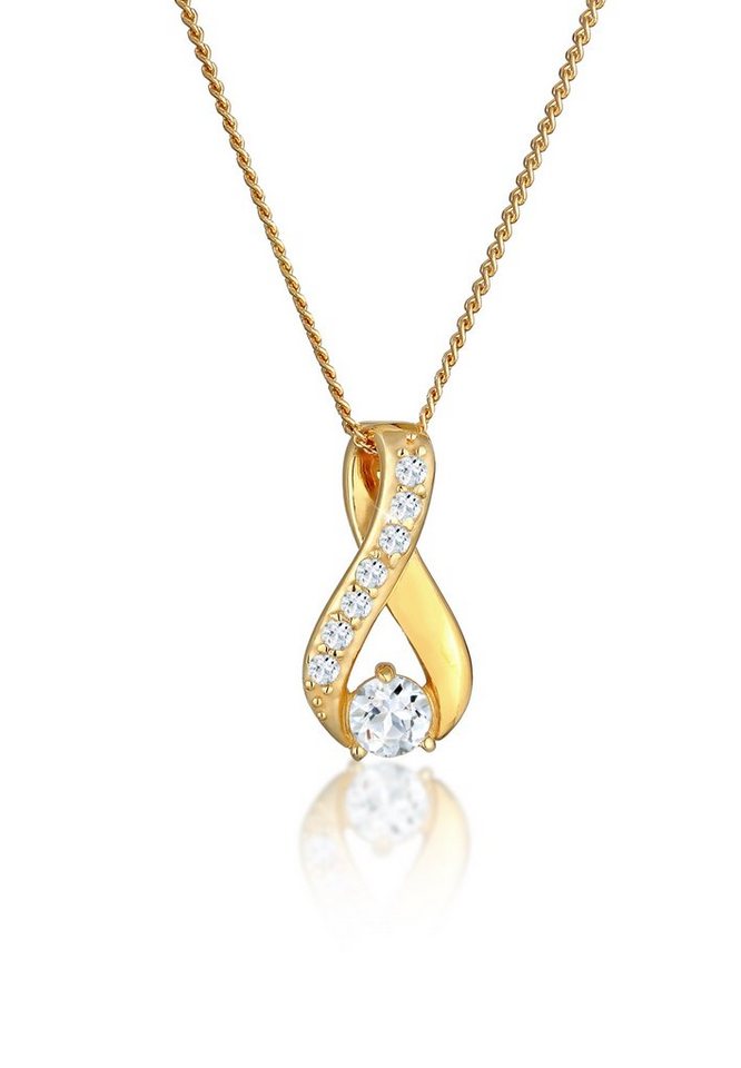 Elli Premium Collierkettchen Infinity Symbol Topas 585 Gelbgold Elli Premium Collierkettchen Infinity Symbol Topas 585 Gelbgold von Elli Premium