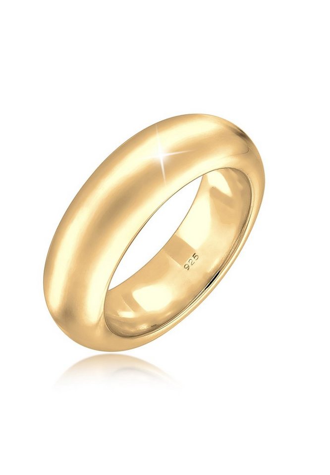 Elli Premium Fingerring Bandring 925 Sterling Silber, Cocktailring von Elli Premium