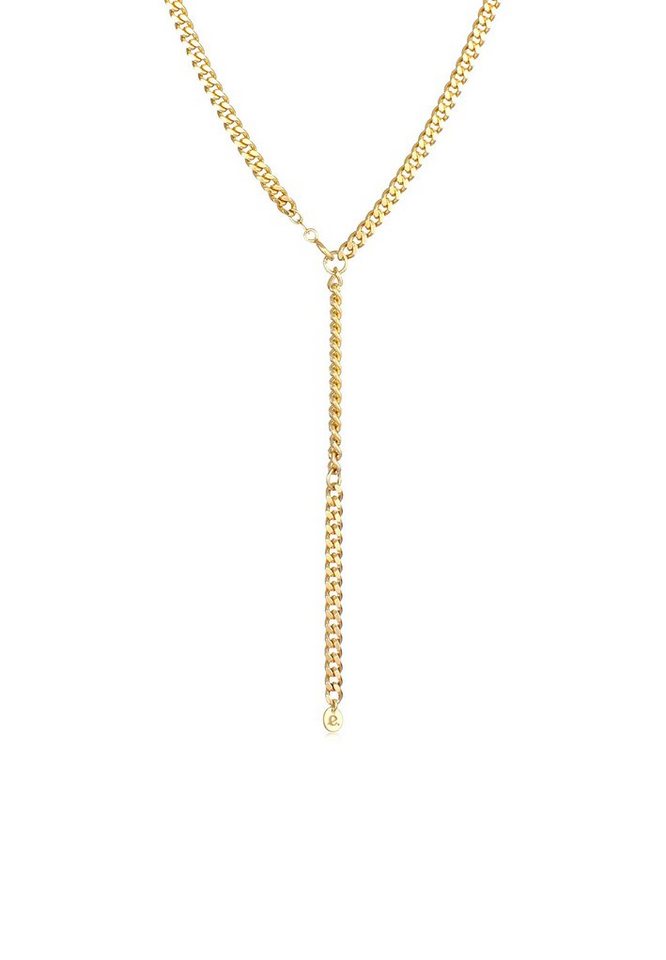 Elli Premium Kette mit Anhänger Panzer Y-Kette Verstellbar Basic 925 Silber Elli Premium Kette mit Anhänger Panzer Y-Kette Verstellbar Basic 925 Silber von Elli Premium