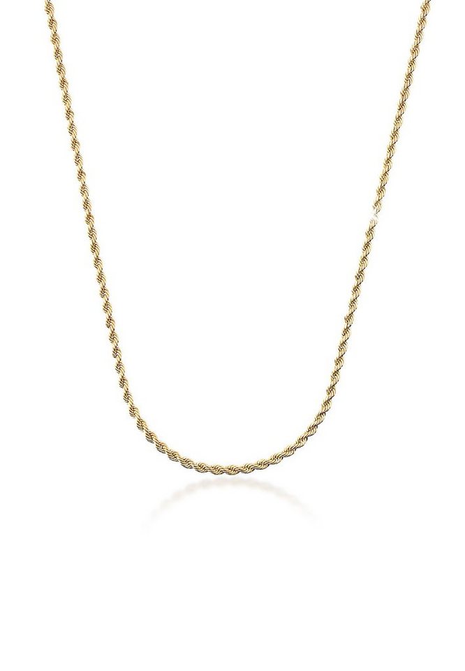 Elli Premium Kette ohne Anhänger Kordelkette Gedreht 2,1 mm Collier Gelbgold 333 von Elli Premium