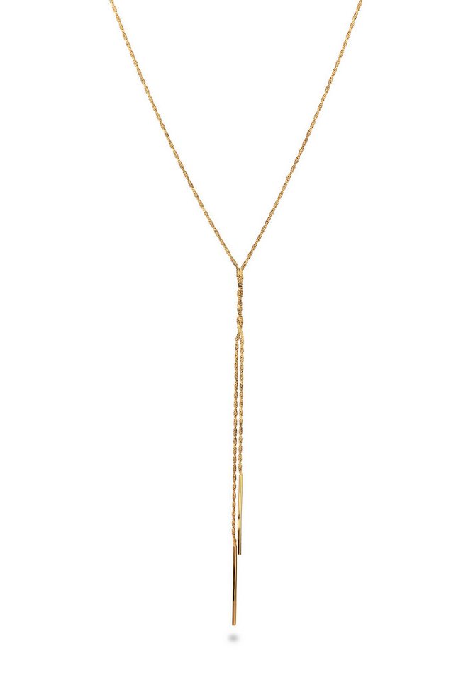 Elli Premium Kette ohne Anhänger Y-Kette Kordelkette 925 Sterling Silber von Elli Premium