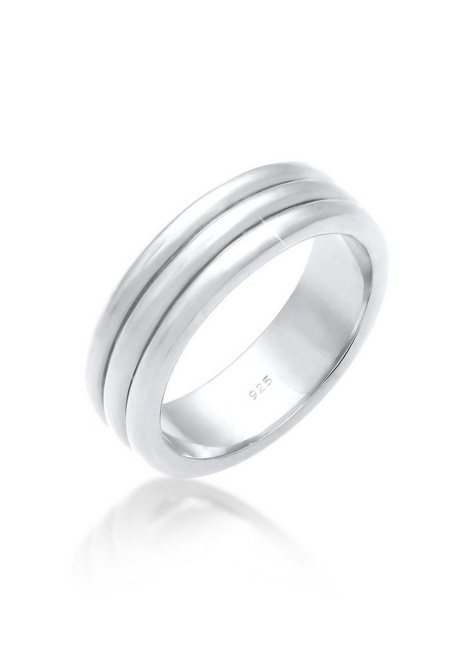 Elli Premium Partnerring Paarring Drei Ringe Trauring Hochzeit 925 Silber von Elli Premium