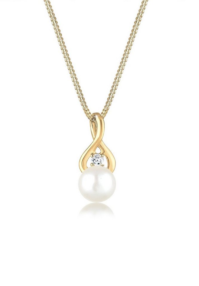 Elli Premium Perlenkette Infinity Unendlichkeit Topas 585 Gelbgold Elli Premium Perlenkette Infinity Unendlichkeit Topas 585 Gelbgold von Elli Premium