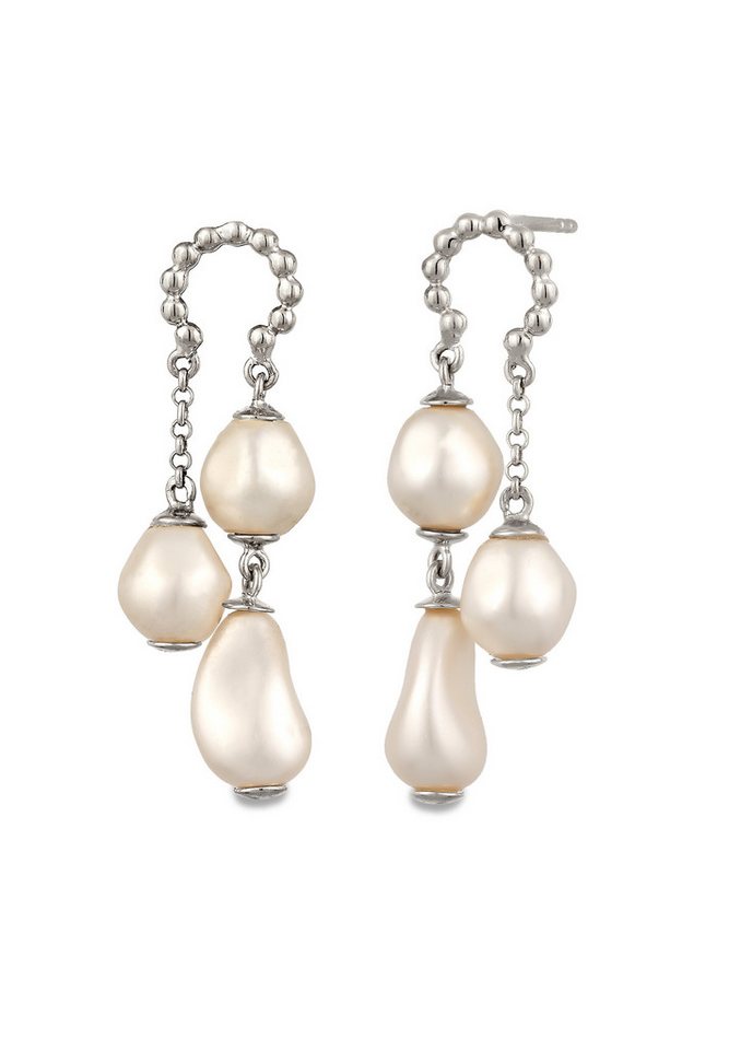 Elli Premium Perlenohrringe Ohrstecker Weiß 925 Sterling Silber, mit Perlen von Swarovski® von Elli Premium