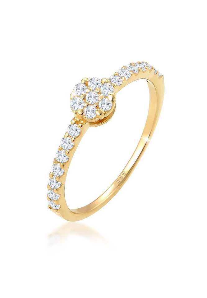 Elli Premium Verlobungsring Verlobungsring Topas Edelstein Fein 585 Gelbgold von Elli Premium