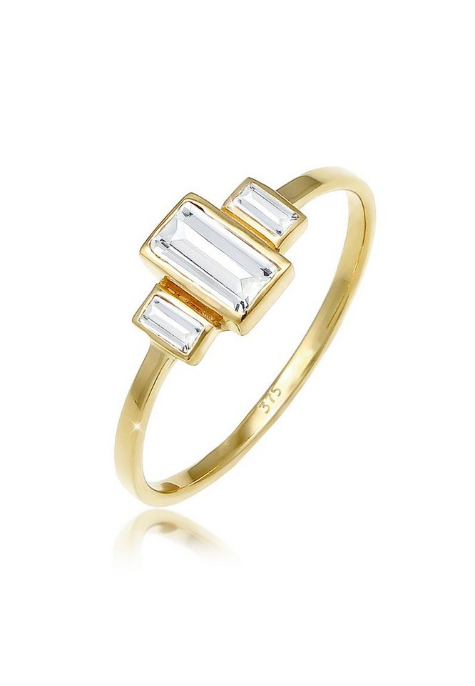 Elli Premium Verlobungsring Verlobungsring Topas Edelstein Zart 375 Gelbgold von Elli Premium