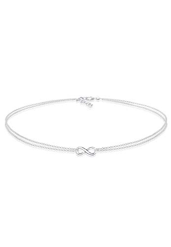 Elli Halskette Damen Choker Infinity Unendlichkeit Trend in 925 Sterling Silber von Elli