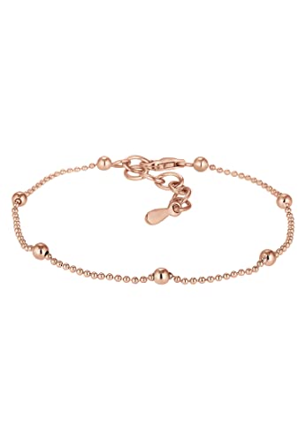 Elli Armband Damen Basic Kugel Geo in 925 Sterling Silber Rosé vergoldet von Elli