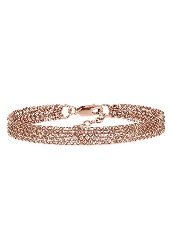 Elli Armband Breit Glieder Basic Silber 925 von Elli