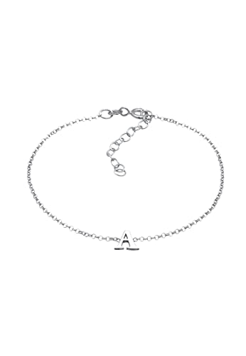 Elli Armband Damen Anhänger Buchstabe A Basic in 925 Sterling Silber von Elli