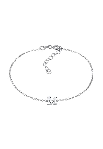 Elli Armband Damen Anhänger Buchstabe M Basic in 925 Sterling Silber von Elli