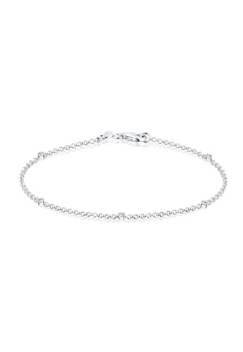 Elli Armband Damen Basic Filigran Kombinierbar mit Kristallen in 925 Sterling Silber von Elli