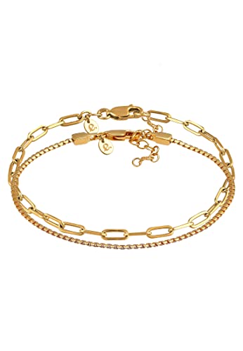 Elli Armband Damen Glieder Basic 2er Set in 925 Sterling Silber rhodiniert Elli Armband Damen Glieder Basic 2er Set in 925 Sterling Silber rhodiniert von Elli