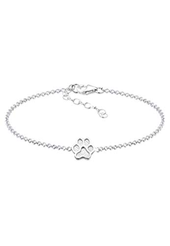 Elli Armband Damen Pfoten Anhänger Basic in 925 Sterling Silber von Elli