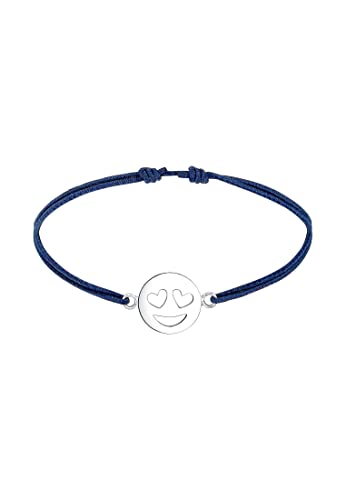 Elli Armband Damen Smiley Face Emoji in 925 Sterling Silber von Elli