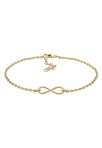 Elli Armband Damen mit Infinity Unendlichkeits Symbol in 925 Sterling Silber vergoldet Elli Armband Damen mit Infinity Unendlichkeits Symbol in 925 Sterling Silber vergoldet von Elli