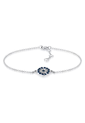 Elli Armband Damen mit Evil Eye Symbol und Kristallen in 925 Sterling Silber von Elli