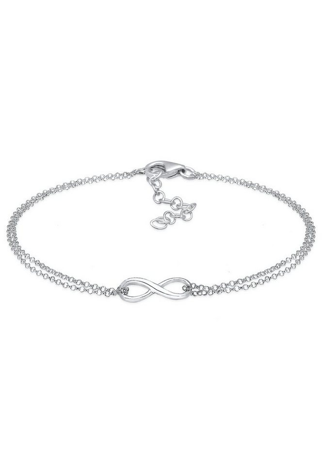 Elli Armband Infinity Symbol Love Unendlichkeit Layer Silber, Infinity von Elli