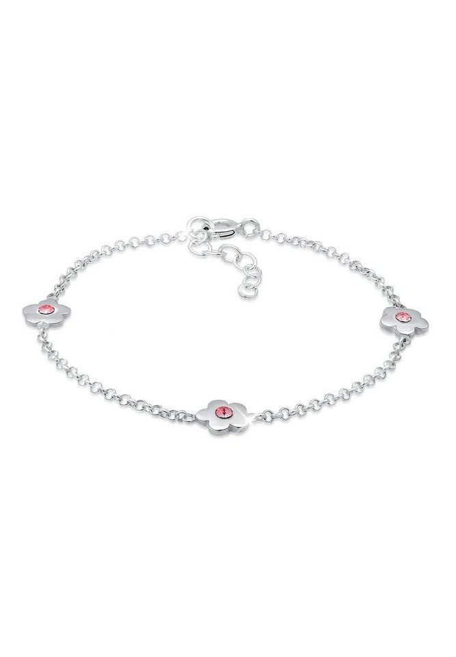 Elli Armband Kinder Blumen Kristalle 925 Silber von Elli