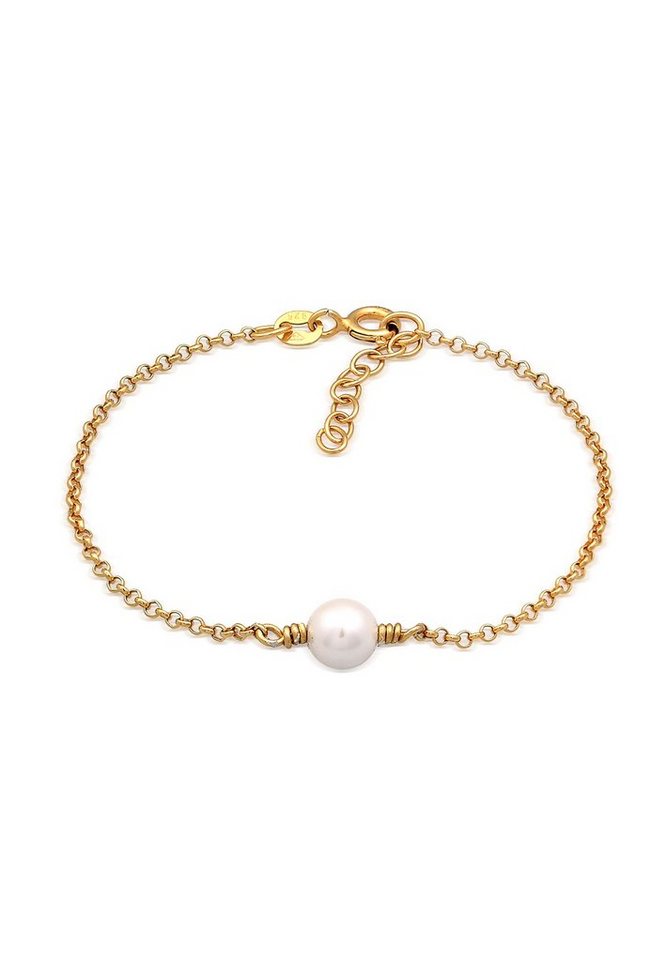 Elli Armband Kinder Muschelkernperle Silber 925 (kein Set, 1-tlg) von Elli