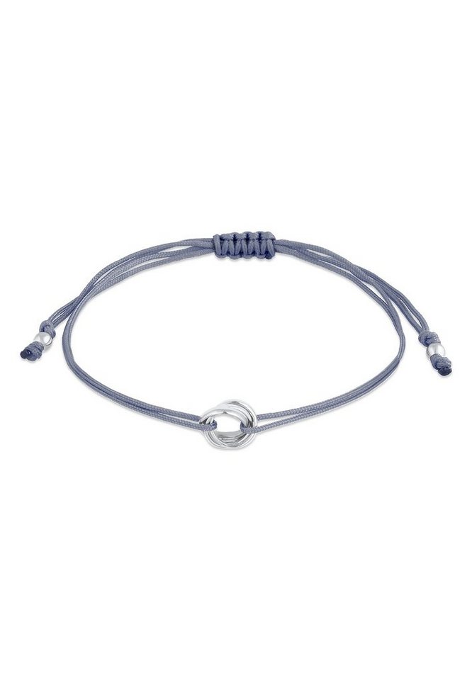 Elli Armband Kreis Verschlungen Rund Textilband 925 Silber, Kreis von Elli