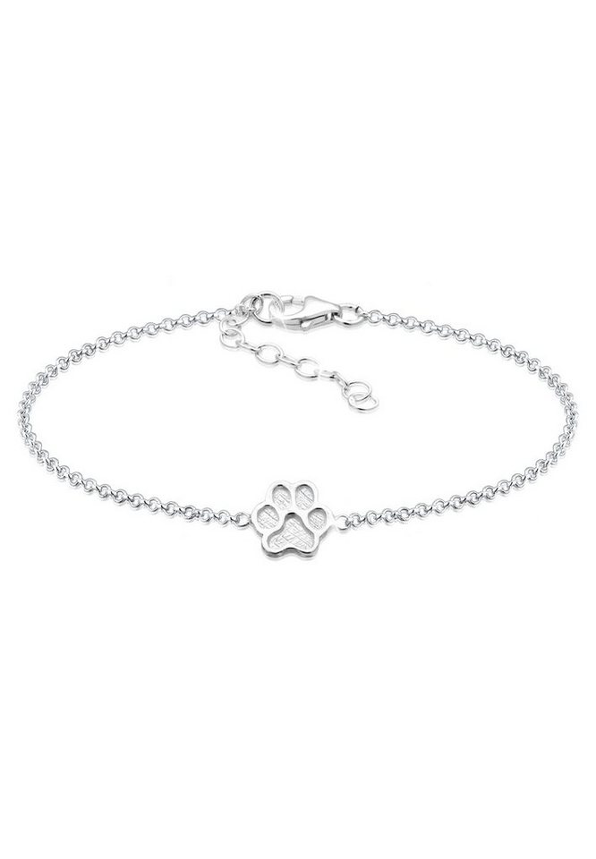 Elli Armband Pfote Symbol Hund Katze 925er Silber (kein Set, 1-tlg), Pfote von Elli