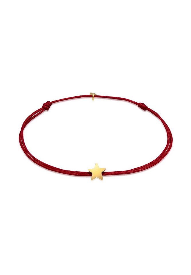 Elli Armband Stern Astro Textilband 925 Silber von Elli