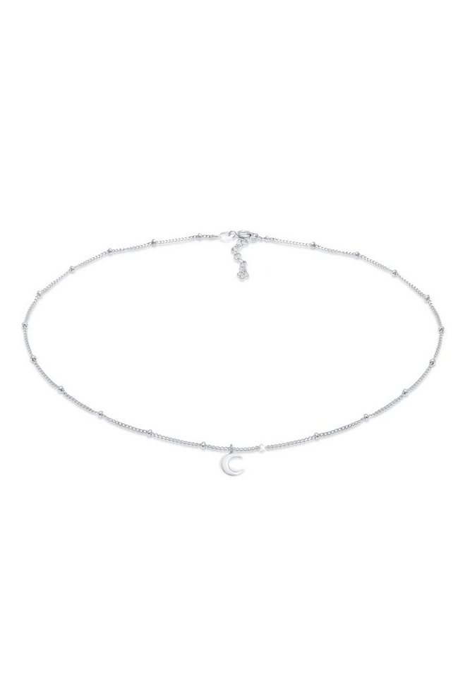 Elli Choker Choker Kugelkette Halbmond 925 Silber von Elli