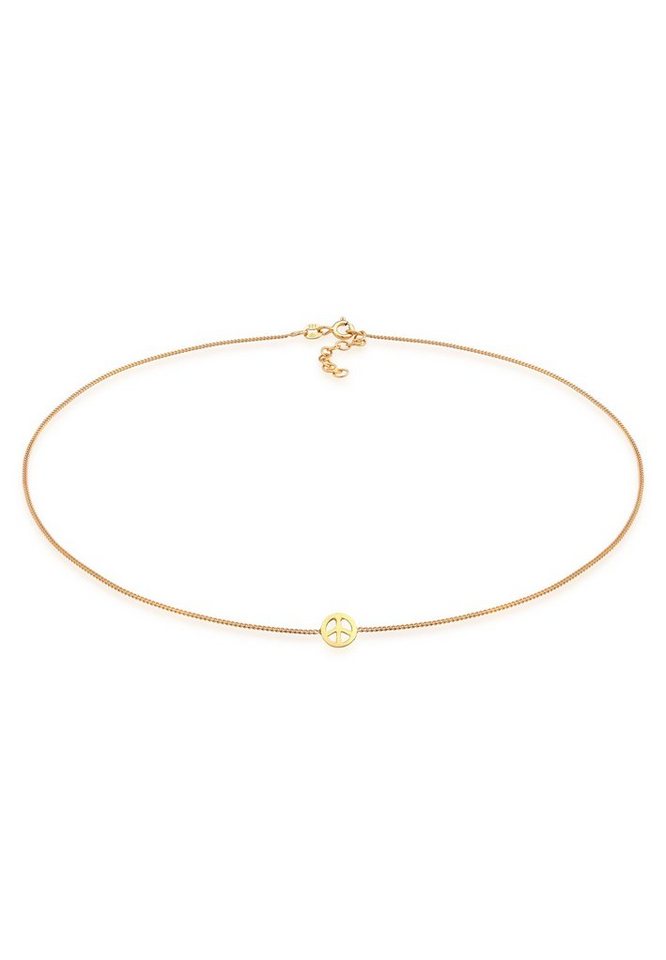 Elli Choker Choker Peace Symbol Frieden 925 Silber von Elli